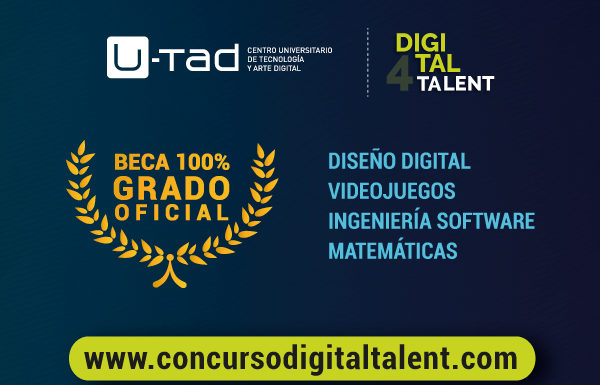 U-tad concede una beca completa para estudiar un Grado a cuatro estudiantes