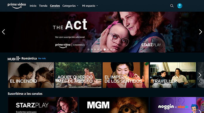 Amazon Prime Video Channels llega a España con Starzplay, MGM y Noggin, entre otros Amazon Channels