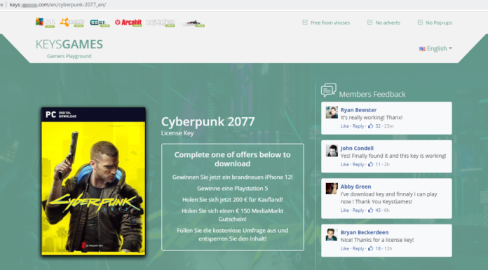 El lanzamiento del videojuego ‘Cyberpunk 2077’ desata los intentos de estafa a los gamers