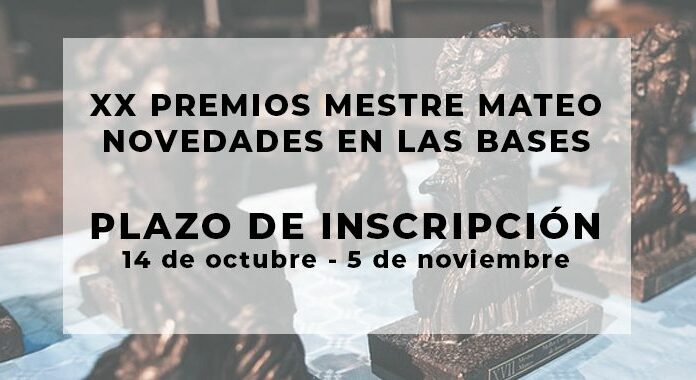Se abre el plazo de inscripción a los vigésimos Premios Mestre Mateo del audiovisual gallego