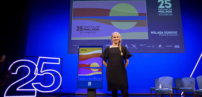 El Festival de Málaga presenta la imagen de su 25ª edición, diseñada por Petra Eriksson 25 Festival de Malaga Sunrise