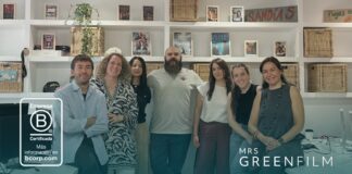 Mrs. Greenfilm obtiene la certificación B Corp en reconocimiento a su compromiso con la sostenibilidad Mrs. Greenfilm